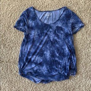 TIE-DYE BLUE TEE FROM HOLLISTER! SIZE SMALL!